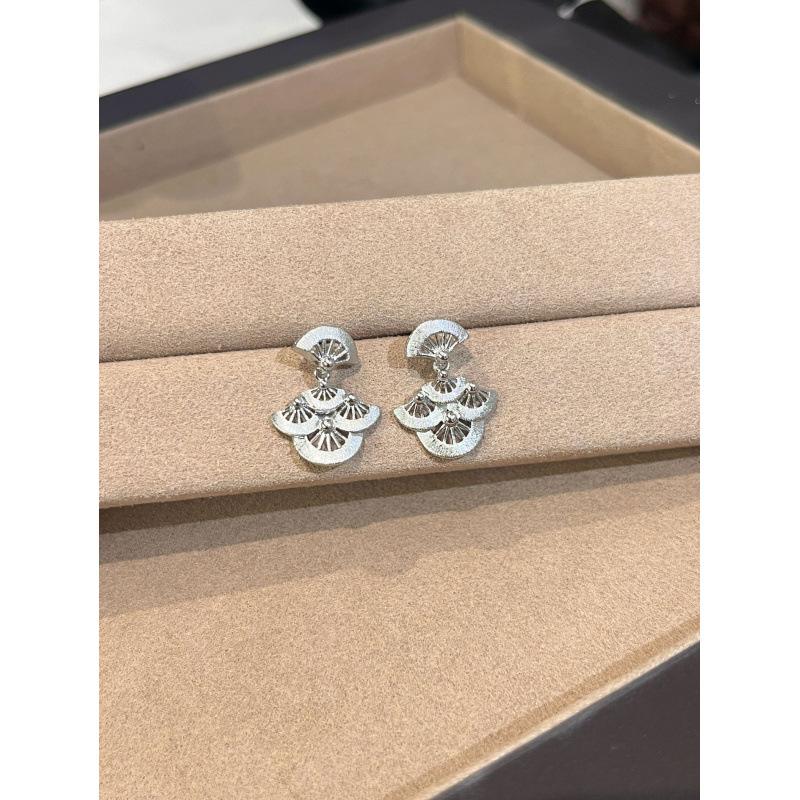 Национальный стиль Матовый бархат Гинкго Билоба Веер Ожерелье Серьги Премиум Легкая Роскошь Набор Подвесок-Вееров