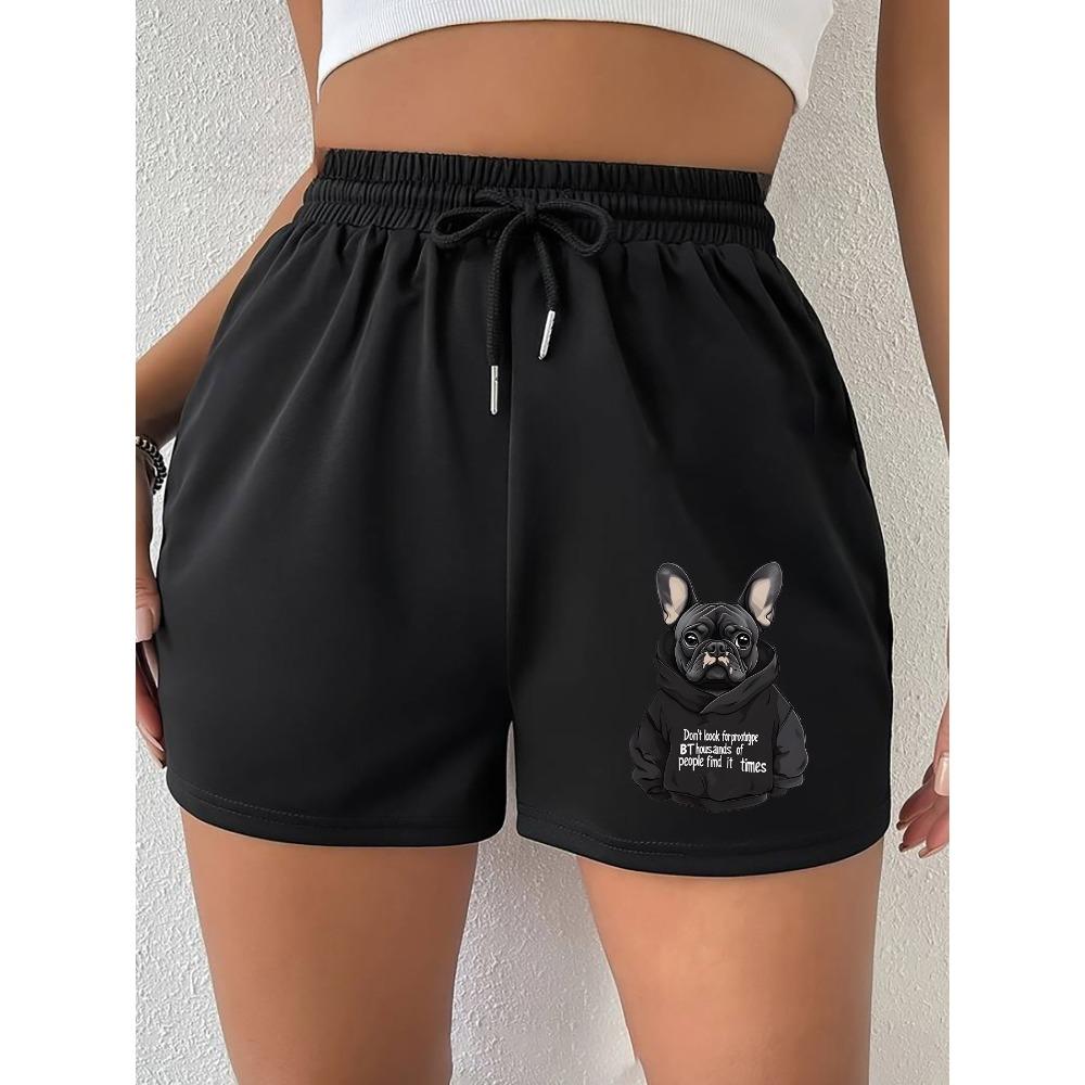 Women s Summer Casual Mid To Long Length Trendy, Fashionable, High-end, Personalized Pattern Printed Shorts S