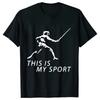 Summer Men T-Shirt Heart Beat Fencing Funny Graphic Tops Short Sleeve Tees Fencing Oversized Tshirt Cool Gift Mens Clothing