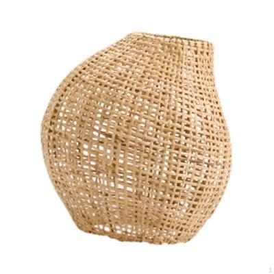 Bamboo Light Fixture for Nightstand, Bulb Not Included, Ideal Kids Room And Cafes