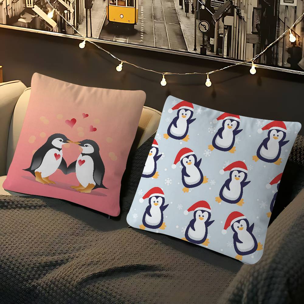 Süßes Pinguin-Kissenbezug-Design Kissenbezug Dekor Feiertagsdekorati