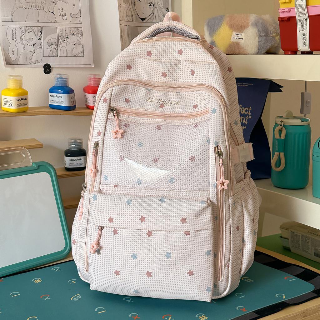 Schoolbag schoolbag for female junior high school students Korean version ins style college students simple primary school backpack large capacity