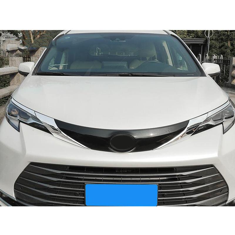 Car Body Side Engine Frame Trim Headlight Eyebrow Cover Decoration Exterior Accessories Styling For Toyota Sienna