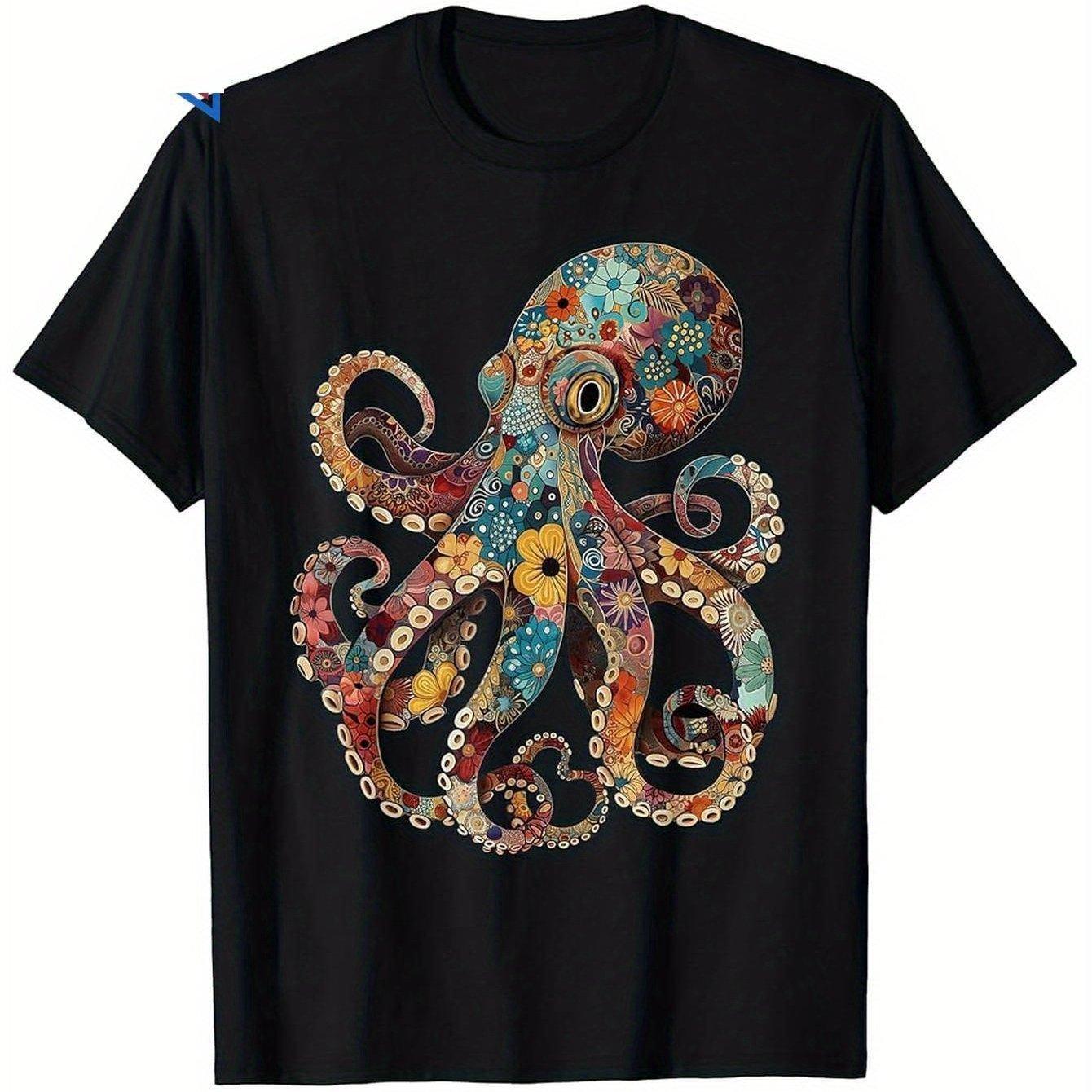 

Men s Graphic T-shirt - Black Cotton Round-neck T-shirt, A Top Inspired By Casual Rock Music 4XL