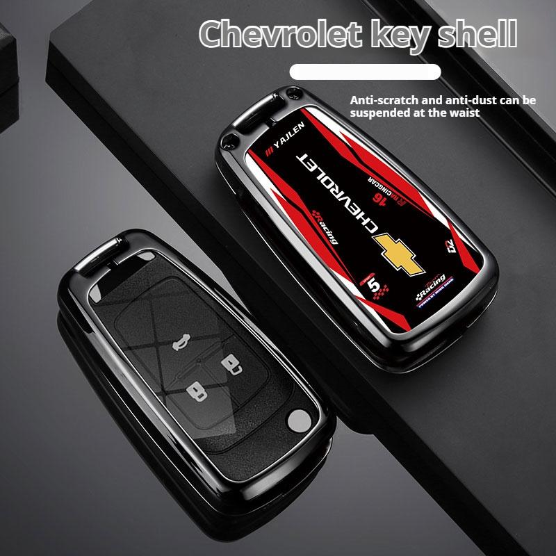 Zinc Alloy Car Key Case Cover For Chevrolet Cruze Aveo Trax Sail Malibu Captiva Prism Spark Trailblazer Blazer Camaro Traverse