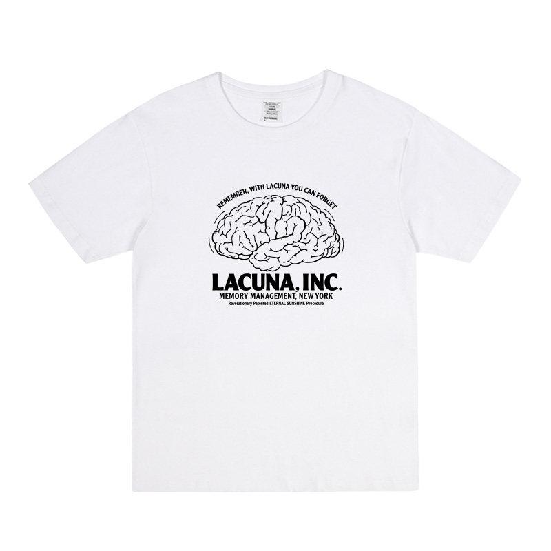 Lacuna Inc printed short sleeved tshirt personalized and trendy mens and womens pure cotton short sleeved shirt S