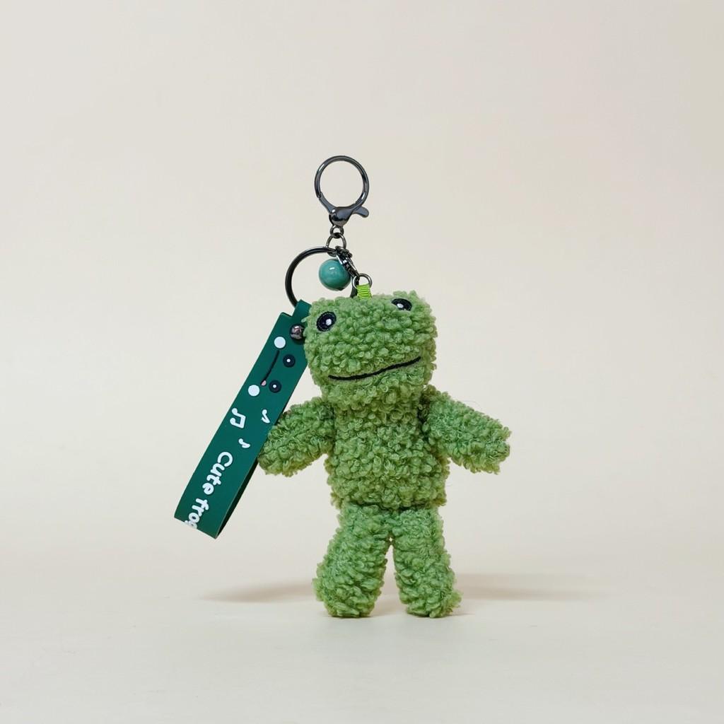 Frog Plush Keychain With Pp Cotton Material For Gifts And Collectibles