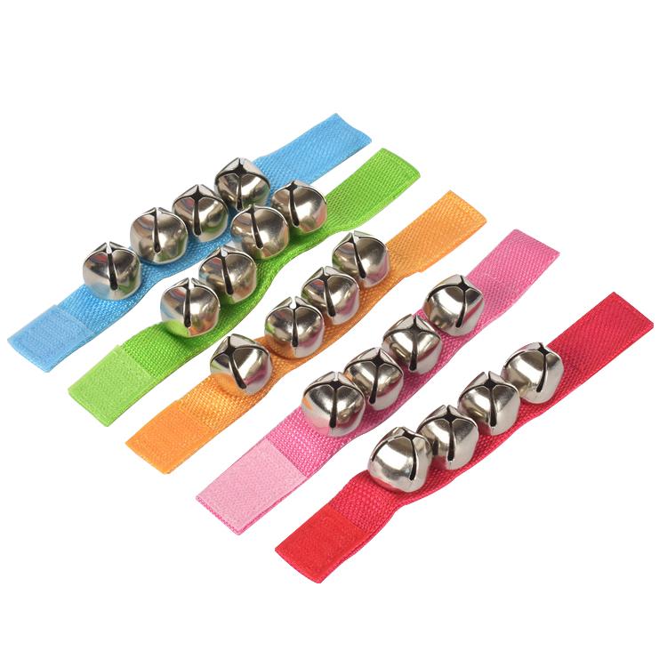 1 Pereche Clopoței de Încheietură Copii Clopoței Agită Zornăitori Jucărie Percuție Jucării Educaționale Purtabile Nu se Deformează Ușor Clopoțel Orff