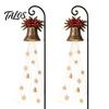 Energy Efficient Patio Festive Lights Solar Snowman Garden Stake Light, Flowing Waterfall LED Fairy Light with Decorative Resin Ground Stakes