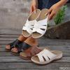 2026 Neue Damen Sommer Mode Stilvoll Vielseitig Rutschfest Sandalen Damen Keilabsatz Leicht Atmungsaktiv Outdoor Pantoffel Schuhwerk