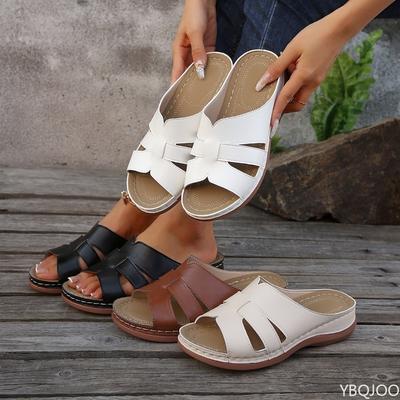 2026 Nuovi Sandali alla Moda Versatili Antiscivolo da Donna Zeppa Leggera Traspirante Calzature Pantofola da Esterno da Donna