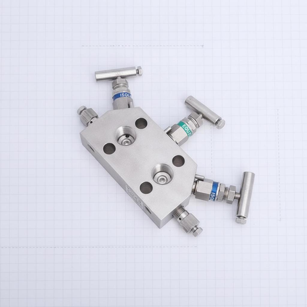 Three-Valve Sender Hand-Operated Coplanar-Flange for Industrial