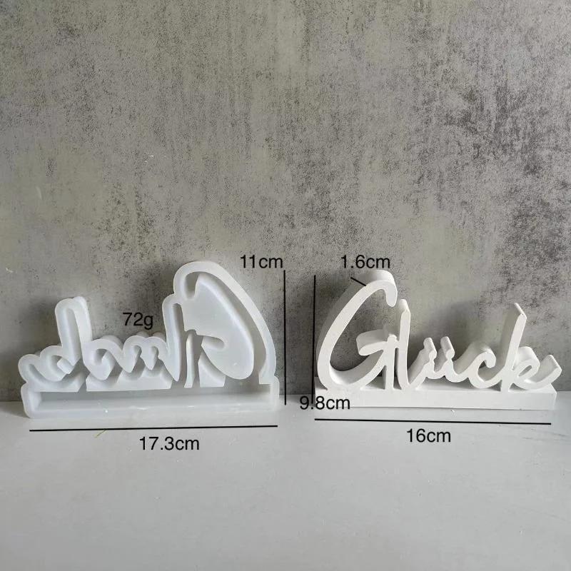 

Lucky Letter Arrangement Silicone Mold Letter Furniture Arrangement Plaster Mold Resin Casting Mold Making Kit Supply Wholesale