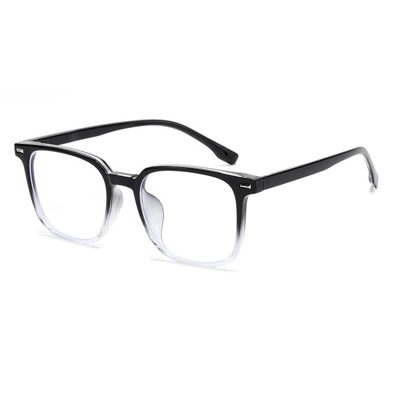 

1.56 Aspheric Blue Light Blocker Square Myopia Spectacles Women Men Prescription Glasses With Cylinder 0 -0.5 -0.75 To -6.0 0