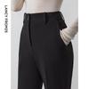 LANGZI High-Waist Straight-Leg Cropped Suit Pants