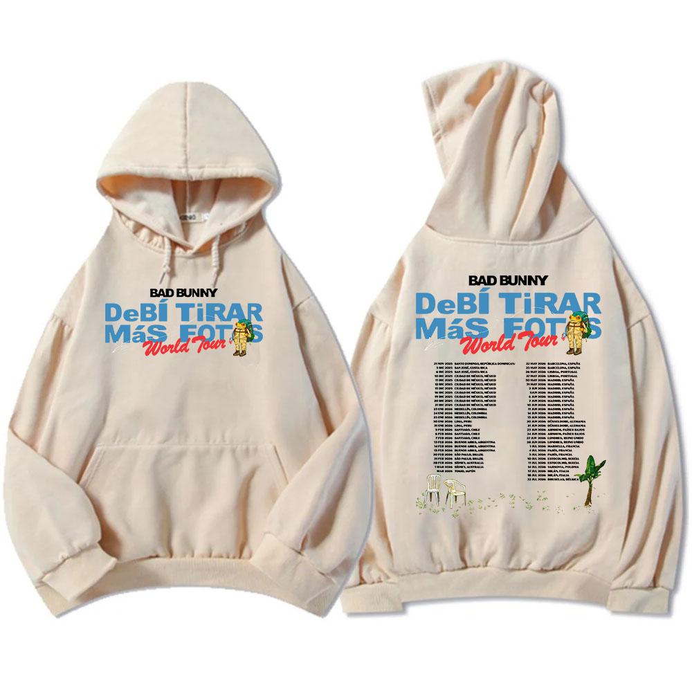 Powinienem był zrobić więcej zdjęć Tour 2026 Bluzy Album DTMF Bad Bunny Nadruk Bluzy Zimowe Polarowe Mężczyźni Kobiety Bluzy Unisex