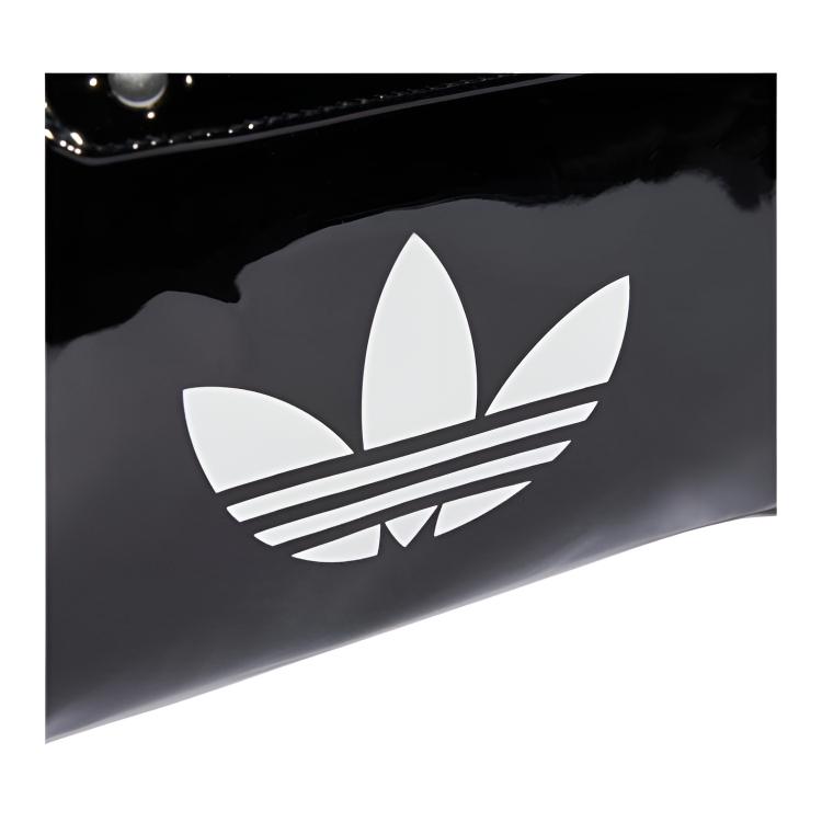 New Adidas Adicolor PU Bowling Bag, Handbag Mini Unisex Black JX0247