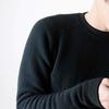 Masanori Muraoka collaboration 3D crew neck long sleeve M slightly for cold cold cold weather far deodorizing [Mochihada] shirt, black, size, thick,