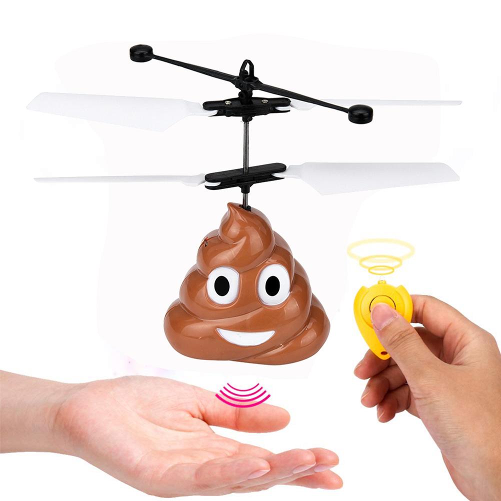 

Hand Flying Poop RC Aircraft Mini Induction Suspension Remote Control Flying Drone