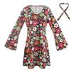 Halloween Arab Cosplay Costume Fringed Hippie Retro Outfit In Uniform Wool Fabric