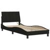 VidaXL Bed Frames Without Mattress Black 90x190 Cm Fabric, Bed, Slatted Base, Fabric Bed, Bedroom Furniture, Single Bed, 3310428