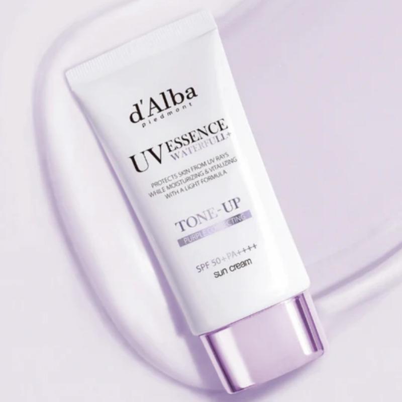 d'Alba Waterful Tone Up Krem Przeciwsłoneczny Fioletowy 50ml Zestaw Duo