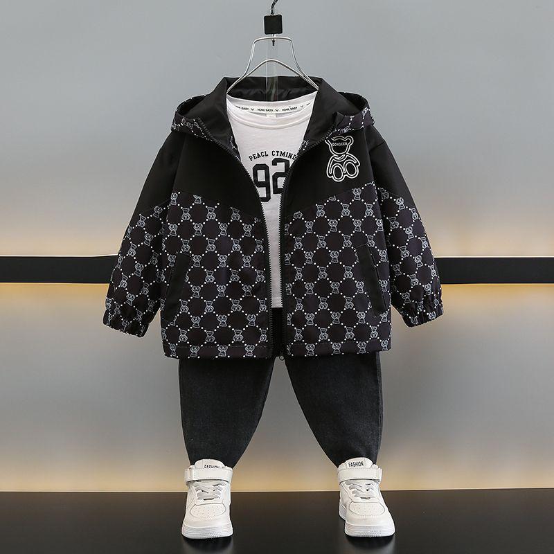 2025 Boys' Korean-Style Spring Jacket: Handsome, Cool Streetwear Windbreaker for Kids
