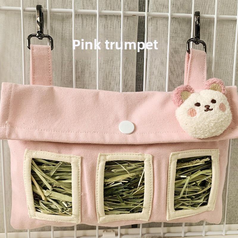 Hanging Feeding Pet Hay Bag for Rabbits And Guinea Pigs Fabric Bag Feeder Suspended Decoration No Brand Mobile Phone Stier