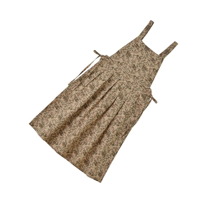 Waterproof Cotton Apron Adjustable Extended Apron Kitchen Apron with 2 Pocket X3UC