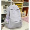 Schoolbag New Ins Style Niche Backpack Female Cute Embroidery Large Capacity Schoolbag Junior High School Student Leisure Travel Backpack