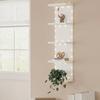 3/5-Tier Floating Wall Shelf Unit For Wall Decor & Makeup Vanity - White Narrow Cute Display Storage Shelf For Small Spaces