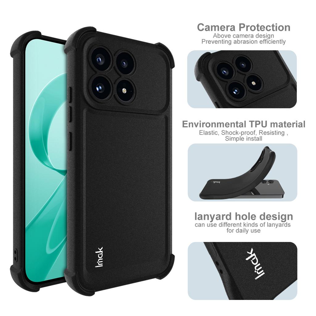 IMAK For Xiaomi Poco F8 Pro/Redmi K90 5G Case TPU Phone Cover Airbag Shockproof Protection