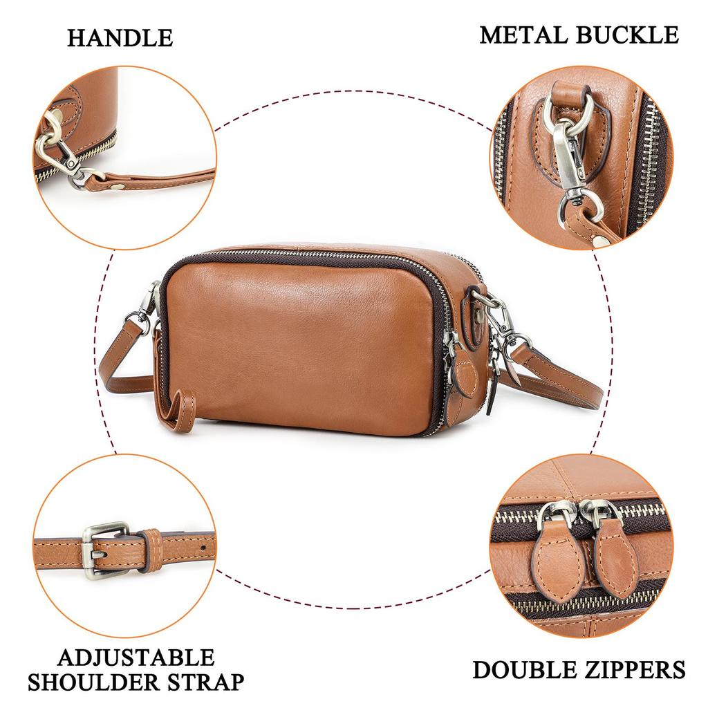 CONTACT'S Umhängetaschen aus echtem Leder für Damen, luxuriöse Designer-Schultertaschen, Handtaschen, Handytaschen, Kartenhalter, Geldbörsen