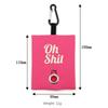 New Dog Poop Garbage Bags Organizer with Buckle Portable Poop Bag Dispenser Pets Supplies Canvas Waste Bag Holder for Outdoor