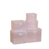 Square Transparent 5-Compartment PP Storage Box for Stationery, Cards, Parts, Jewelry & Cosmetics