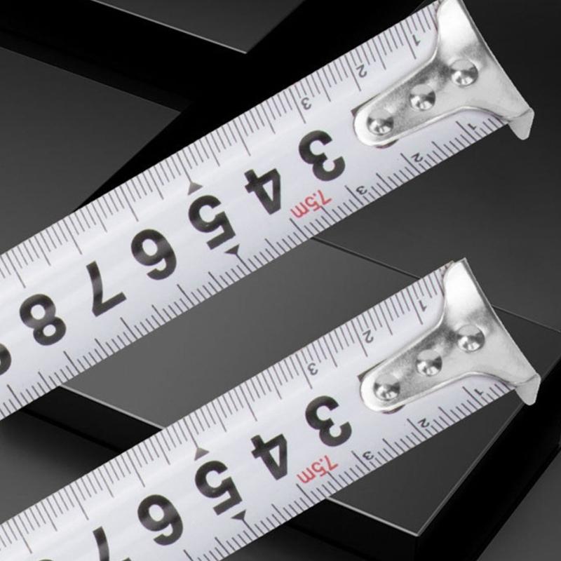 Ruletă cu blocare automată 3/5/7.5/10m Ruletă portabilă cu clips de spate Riglă metrică profesională pentru industrie