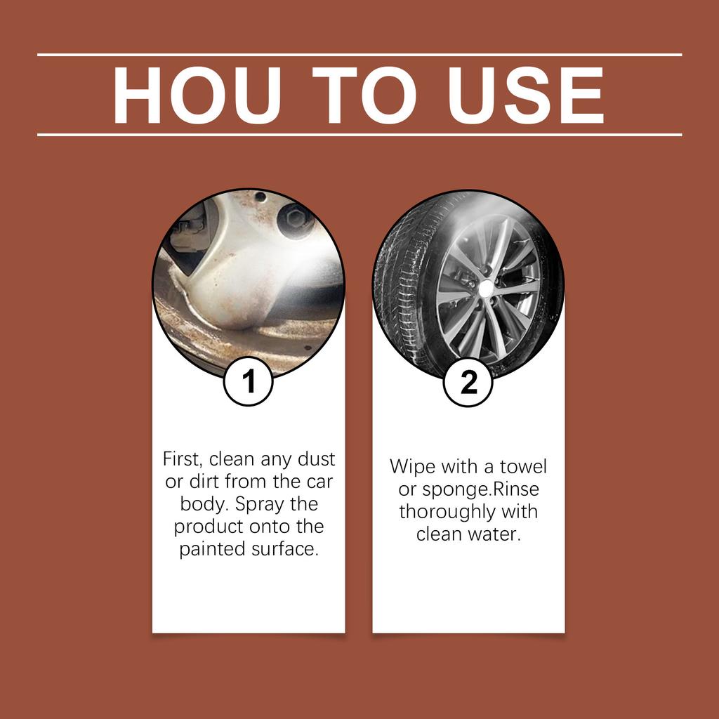 Remover Spray: Gentle Of Metal  Stains And Enhancement For Car Parts.120ML