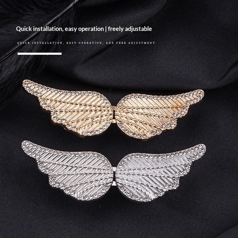 1 Set Rhinestone Wings Buckle Pant Waist Tightener Detachable Waist Buttons Pins Belts Accessories Pants Clips No Sewing