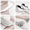 Set di posate in acciaio inossidabile, nuovo stile, 2026: Set da 5 Pezzi Coltello, Forchetta e Cucchiaio per Hotel/Ristorante - Design Spesso per Bistecca e Dessert.
