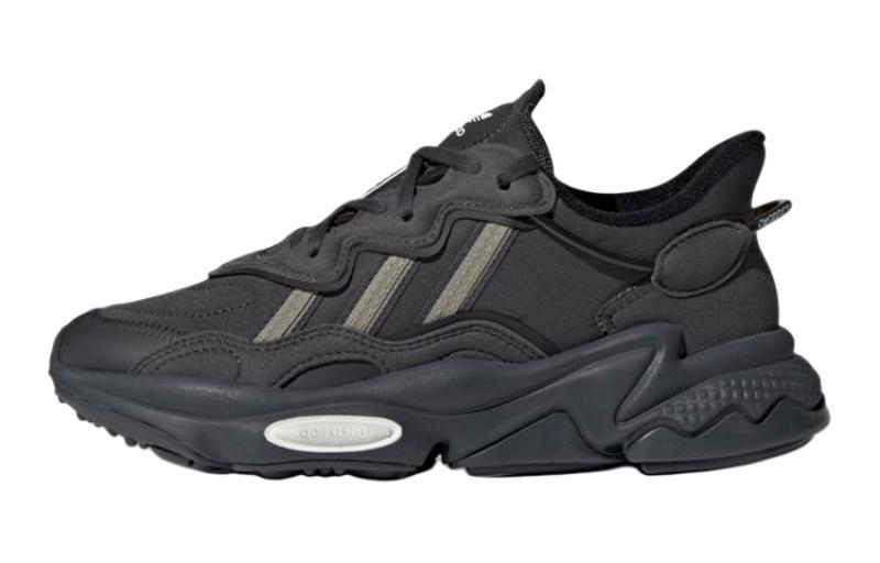 Adidas Originals Ozweego Abrasion Resistant Low top Sports Casual Shoes Black Gray Teenagers H03126 35.5
