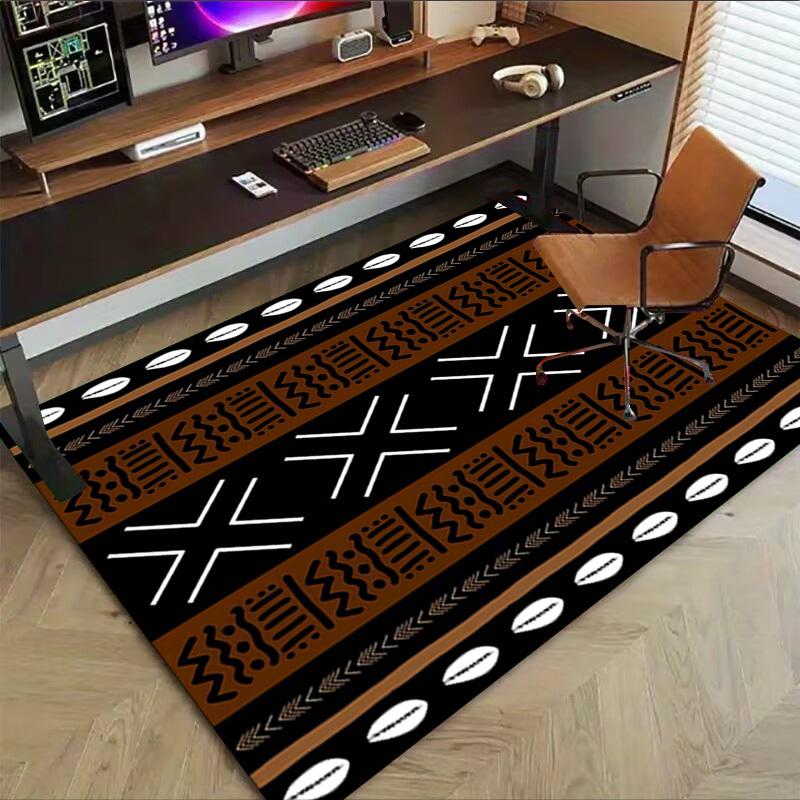 1PC African Pattern Extra Large Non-Slip Floor Carpet, Office, Family, Bedroom, Studio - Large Area Rug Indoor Rugs, Vibrant Colors-A233