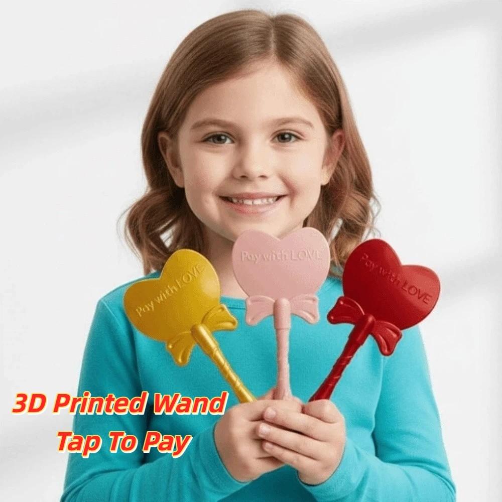 Detachable Contactless Payment Sleeve Portable Heart Magic Wand Holder  Travel