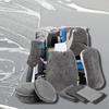 9pcs/set of Car Wash Care Cleaning Tools Automatic Cleaning Gloves Microfiber Towel Hand Washing Cover Wheel Brush Pad