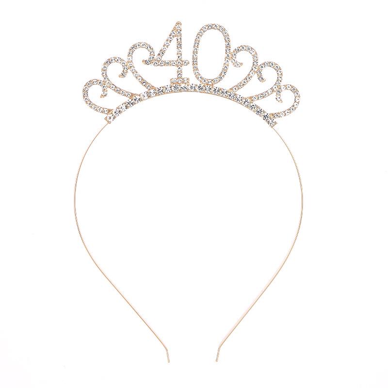 New Birthday Crown Headband - European & American Style for 1st Birthday Party