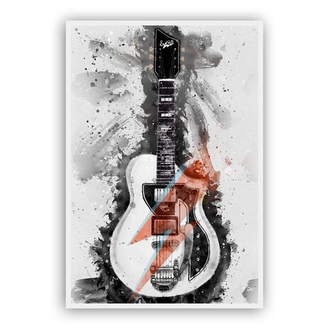 

Современные абстрактные граффити, различные гитарные постеры и принты, холст, картины, настенные художественные картинки для декора гостиной (Без рамки) 21x30cm No Framed