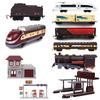Model Railroads Simulation Rail Track Carriages Classic Train Set Vehicle Toy