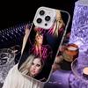 Avril Lavigne White Translucent Mobile Phone Case for iPhone 17 16 15 14 13 12 11 X XR XS Air Pro Max Plus Colorful Cover
