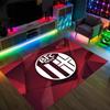 Bologna FC Design Crystal Velvet Carpet Cozy Non?Slip Printed Rug For Bedroom Living Room Entrance