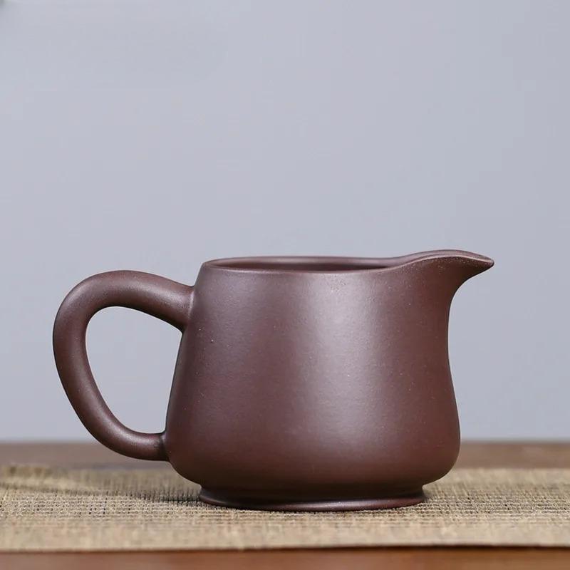 250ml Yixing Zisha Tea Pitcher Pour Tea Sharing Pot Fair Cup Cha Hai Dispenser Justice Cup Fair Mug Chinese Tea Set Accessories