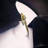 Luxurious European & American Style Zirconia Snake Bracelet - Elegant Open Cuff, Versatile High-End Fashion Accessory